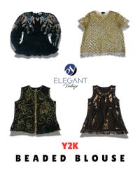 Y2K Beaded Blouse - EV1682