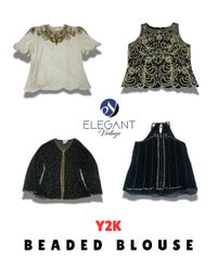 Y2K Beaded Blouse - EV1684