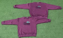 「ラコステ クルーネック スウェットシャツ リワーク スタイル」