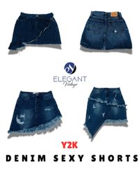 Y2K Denim Mix Skirts - EV1701