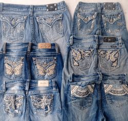 CR5757 Vintage Miss Me Mixed Jeans