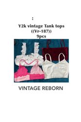 Y2K Coquette & Soft Girl:Vintage Tank Top Bundle (..