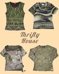 Y2kミックスメッシュトップス(TH/023)