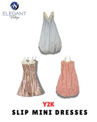 Y2K Slip Mini Dresses - EV1735