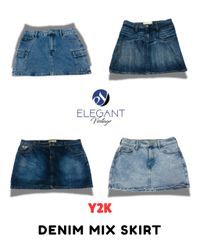 Y2K Denim Mix Skirts - EV1724