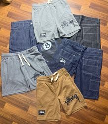 Stussy rework style denim and formal shorts