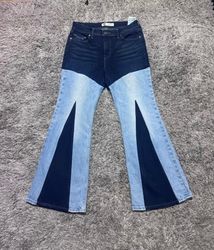 Upcycled Levi’s Two Toned Denim Flared J..