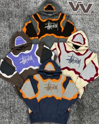 Stussy umgestalteter Stil verrückte Patchwork-Hood..