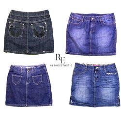 Jupes mini en denim Y2K NYC IT Girl RE-2694