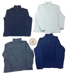 ポロ 1/4 ジップ V ネック セーター 7 ピース At 257