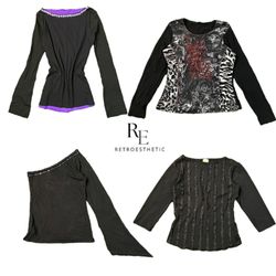 Y2K Date & Night Mesh Tops RE-2697