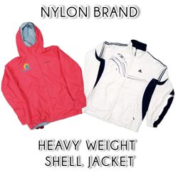 Nylon branded shell jacket ( heavy weight)