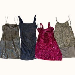 Robe Disco Glam Y2K | Paquet de Sequins (DR-002)