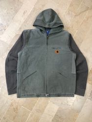 Upcycled Carharrt Hooded Canvas Jacket | Moq 15