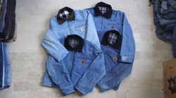 Upcycled Carharrt Denim Cropped Jacket | MOQ 15