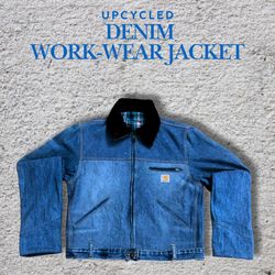 Upcycled Carharrt Denim Cropped Jacket | MOQ 20pcs