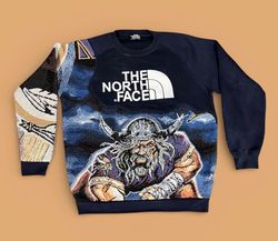 Fs-57 Upcycled o moletom the north face com tapeça..