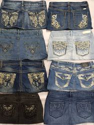 R335 Saias Mini Decoradas Femininas Recicladas