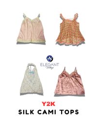 Y2K Silk Cami Tops - EV1782