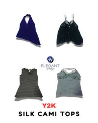 Y2K Silk Cami Tops - EV1784