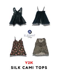 Y2K Silk Cami Tops - EV1785