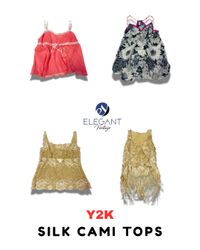 Y2K Silk Cami Tops - EV1789