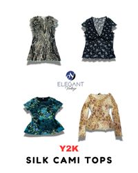 Y2K Silk Cami Tops - EV1799
