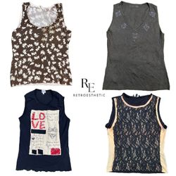 Y2K Date & Night Sleeveless Tops RE-2710