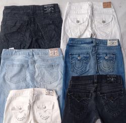 CR5775 Vintage True Religion Flare & Straight Jean..