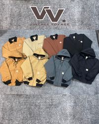 Veste à capuche Carhartt relookée mixte de couleur..