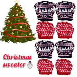 クリスマスとプリントされたセーター