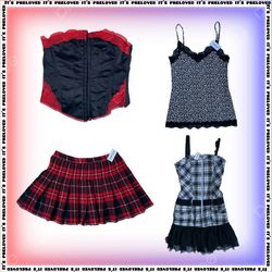 90年代 ガンジ バンドル - トップス、ドレス、スカート (SS-1799)