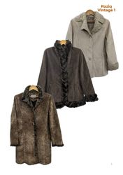 💥 RV1606 Suede Shearling Coats