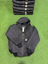 リワーク スタイル カーハート ブラック デニム (W/S) フーデッド。