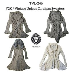 Y2K / Vintage Gestrickter Cardigan Pullover (TVL-2..