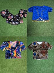 MAV#40 Samt Stilvolle Cropped Tops