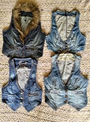 Denim woman waistcoat