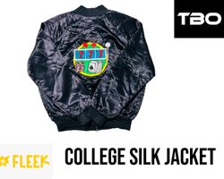 College silk jacket