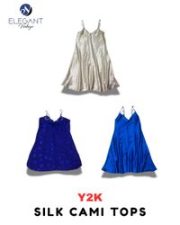 Y2K Silk Cami Tops - EV1810