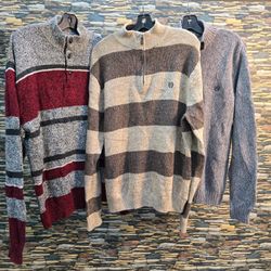 AV-0569 Chaps 1/4 Zip And Button Sweaters