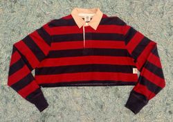 Wiederverwertete Rugby-Crop-Tops