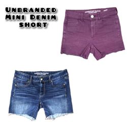 Women denim mini Short