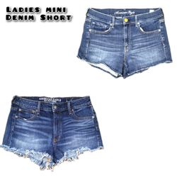 Short en denim mini micro pour femmes