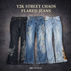 Jean flare Y2K Street Chaos