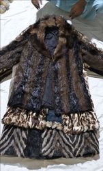 Real fur coats
