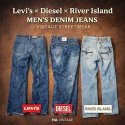 Jeans pour hommes premium Levi’s, Diesel et River ..