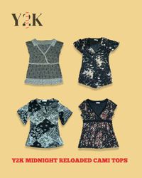 Y2k Midnight Cami Tops (Yv-573)