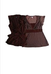 TH57 Erdtöne Blusen/Oberteile