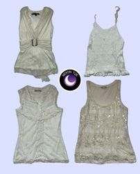 Y2k Angelic White Tops mix (M-942)