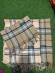 beige Burberry scaves